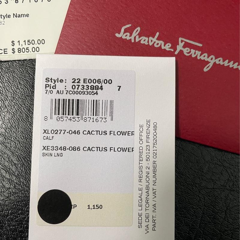 Salvatore Ferragamo Gancini BOXYZ AU-22 E006 | 全新真皮女士斜跨包珊瑚橙，粉橙-21