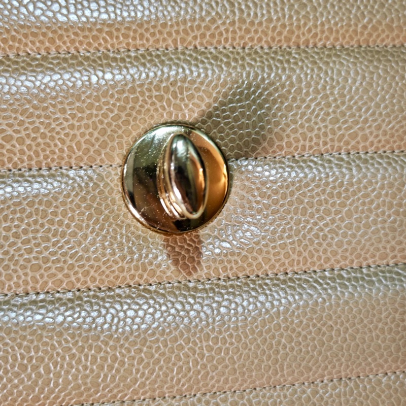 高稀款Chanel 荔枝皮大金扣cf貝嫂包-25