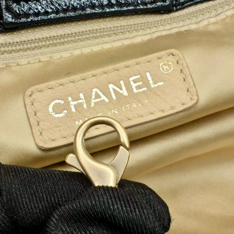 高稀款Chanel 荔枝皮大金扣cf貝嫂包-50