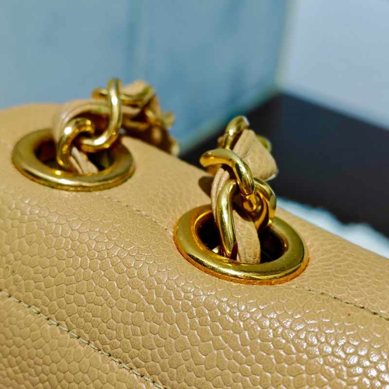 高稀款Chanel 荔枝皮大金扣cf貝嫂包-69