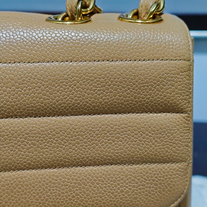 高稀款Chanel 荔枝皮大金扣cf貝嫂包-94