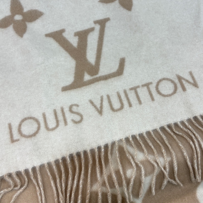 Louis Vuitton M78123駝色雙面Reykjavik圍巾-13