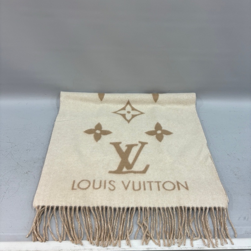 Louis Vuitton M78123駝色雙面Reykjavik圍巾-2