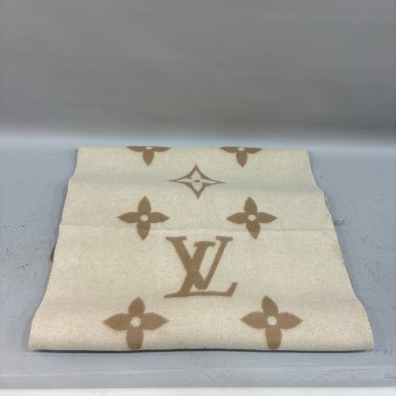 Louis Vuitton M78123駝色雙面Reykjavik圍巾-3