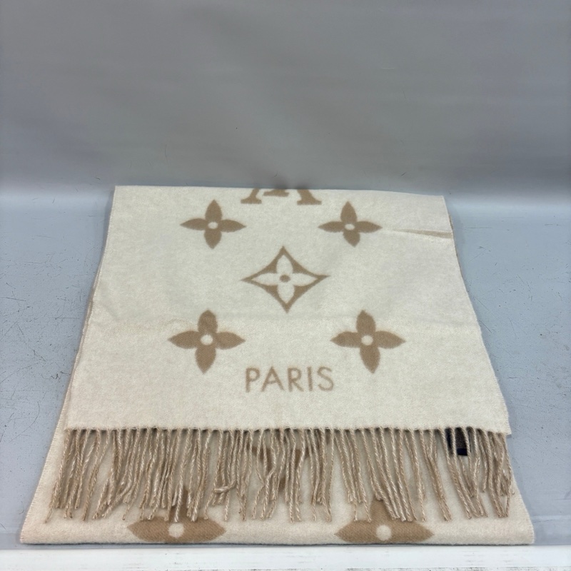 Louis Vuitton M78123駝色雙面Reykjavik圍巾-4