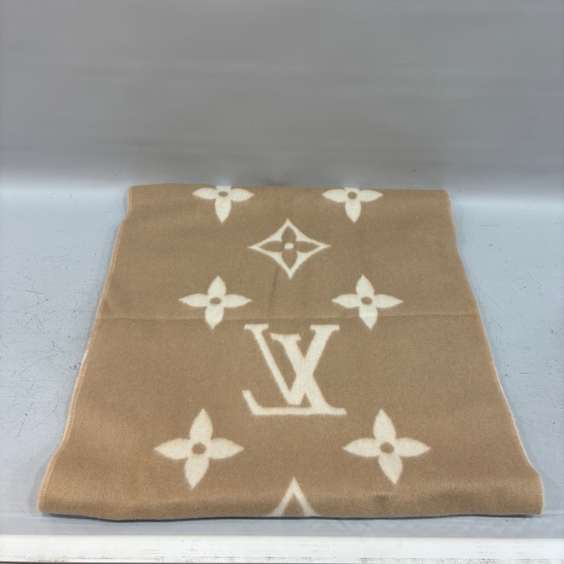 Louis Vuitton M78123駝色雙面Reykjavik圍巾-6