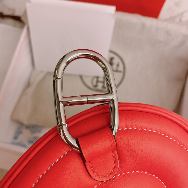 （🎉已售）閒置新品大全配✨ Hermès 豬鼻子 in the loop多用途豬鼻腰包胸包跨包斜背肩背五用～玫瑰粉德克薩斯粉-10