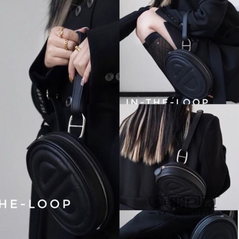 （🎉已售）閒置新品大全配✨ Hermès 豬鼻子 in the loop多用途豬鼻腰包胸包跨包斜背肩背五用～玫瑰粉德克薩斯粉-17
