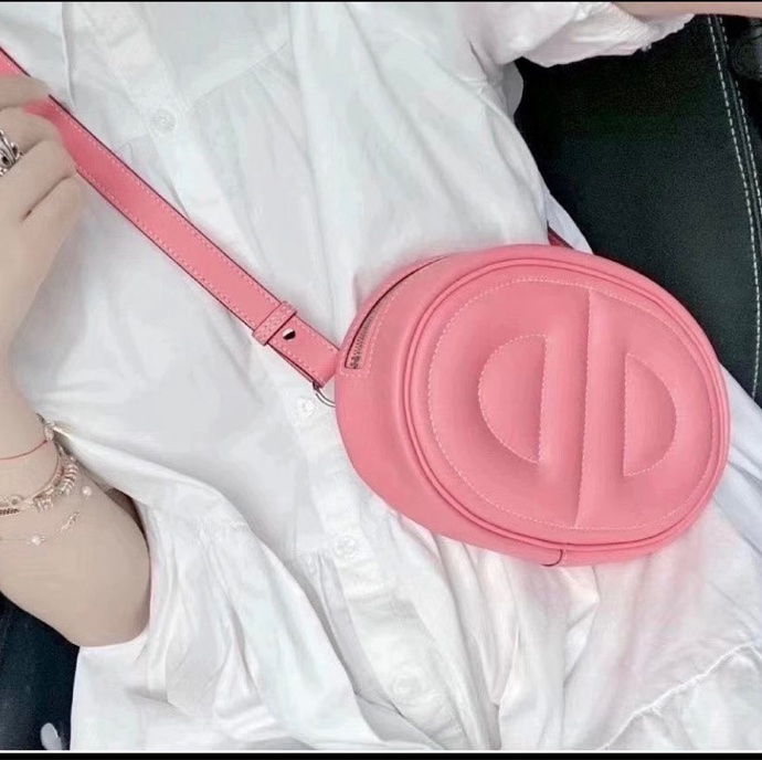 （🎉已售）閒置新品大全配✨ Hermès 豬鼻子 in the loop多用途豬鼻腰包胸包跨包斜背肩背五用～玫瑰粉德克薩斯粉-19