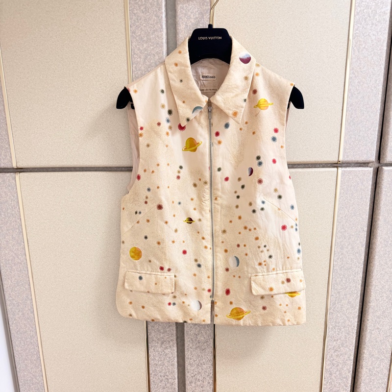 Hermes正品緞面質感背心 S-M適穿 有瑕疵-0