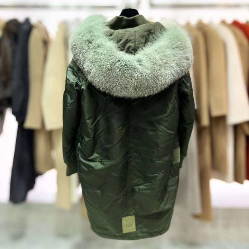 【促銷品】Mr&Mrs Fur 女款 Racoon 皮草領連帽外套/大衣 XXS/S/購買請告知所需尺寸-2