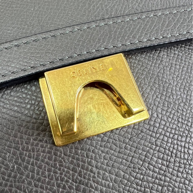 Celine 大象灰 鯰魚包 Beltbag 手提包 肩背包-16