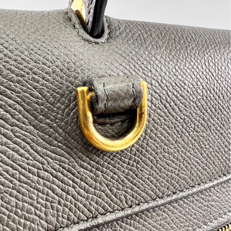Celine 大象灰 鯰魚包 Beltbag 手提包 肩背包-19
