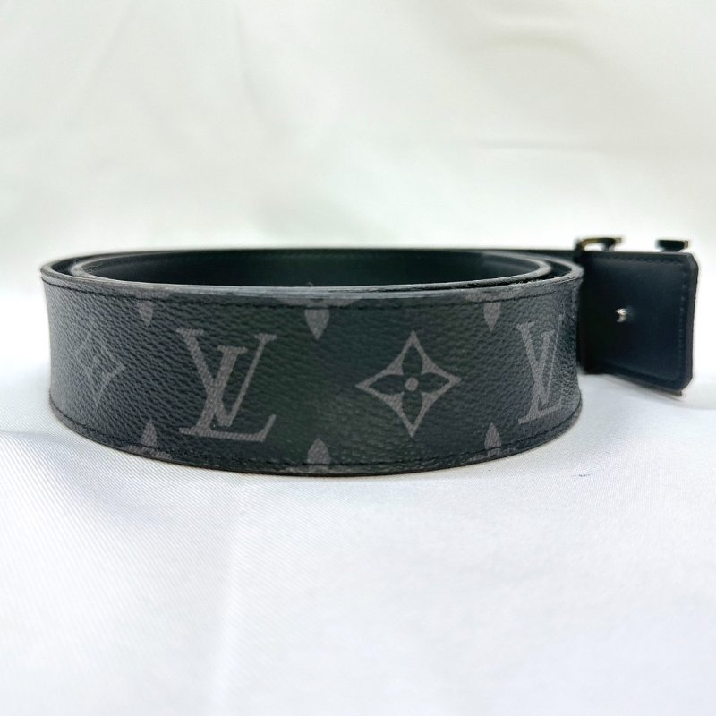 LV Initiales黑花皮帶-5