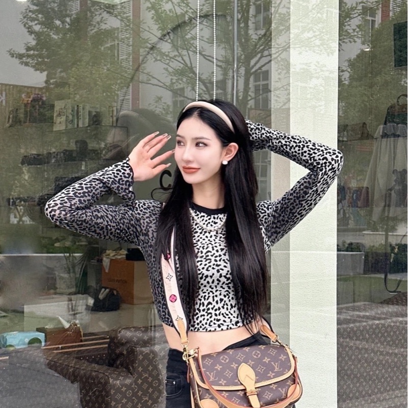 Louis Vuitton 路易威登M45985經典DIANE系列Monogram帆布 #法棍包 / #斜背包 / #肩背包 晶片款-2