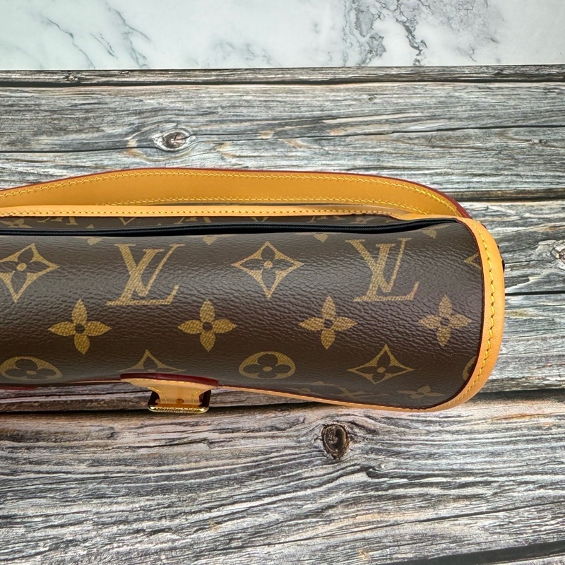 Louis Vuitton 路易威登M45985經典DIANE系列Monogram帆布 #法棍包 / #斜背包 / #肩背包 晶片款-16