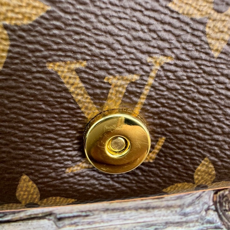 Louis Vuitton 路易威登M45985經典DIANE系列Monogram帆布 #法棍包 / #斜背包 / #肩背包 晶片款-23