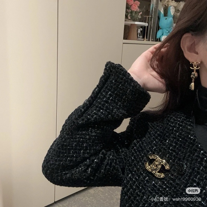 全新全配香奈兒復古金箔胸針-7