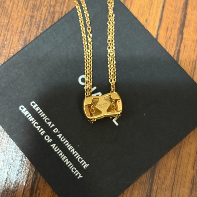 香奈兒coco crush黃K金項鍊-8