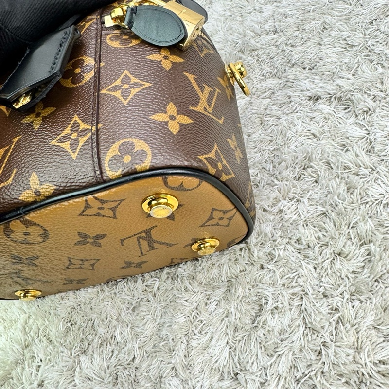 LV M45165 VANITY PM花紋LOG Monogram Reverse帆布拉鍊手提斜背化妝包  ⭕️⭕️晶片款⭕️⭕️-21