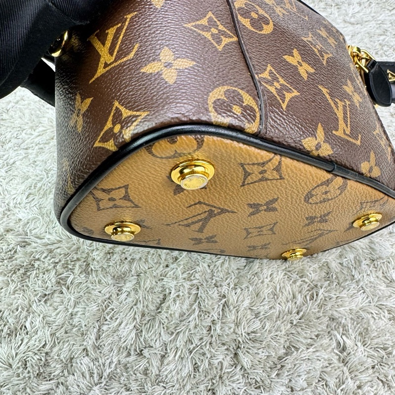 LV M45165 VANITY PM花紋LOG Monogram Reverse帆布拉鍊手提斜背化妝包  ⭕️⭕️晶片款⭕️⭕️-22
