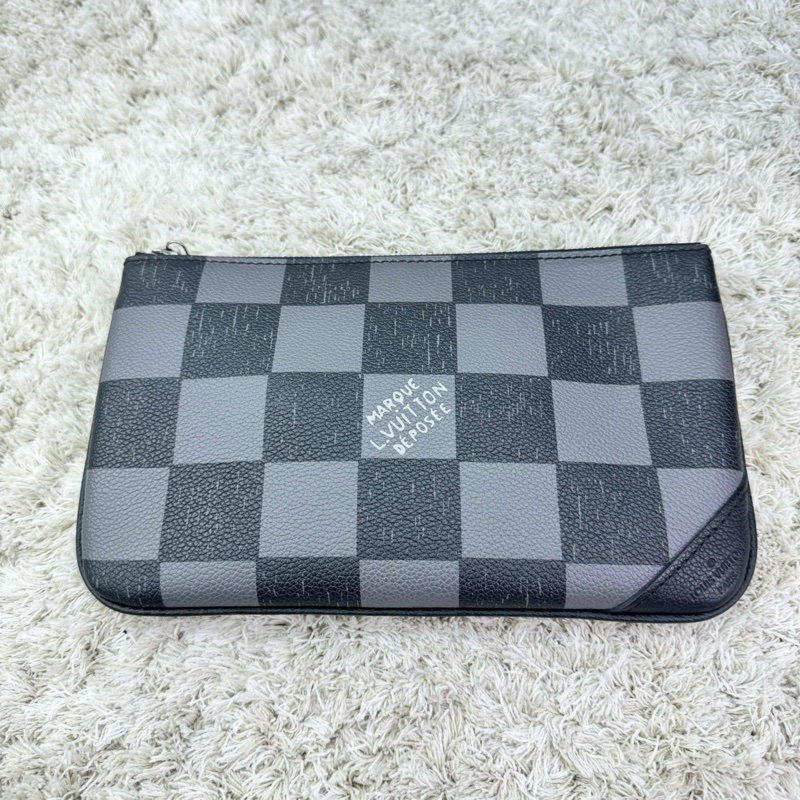 LV 3D打印 黑格三合一TRIO單肩 /斜背包 郵差包 ⭕️臺灣專櫃大全配⭕️晶片款⭕️-21