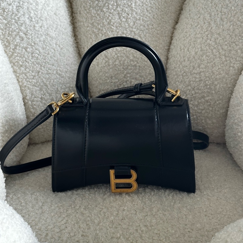 巴黎世家XS黑金沙漏包-0