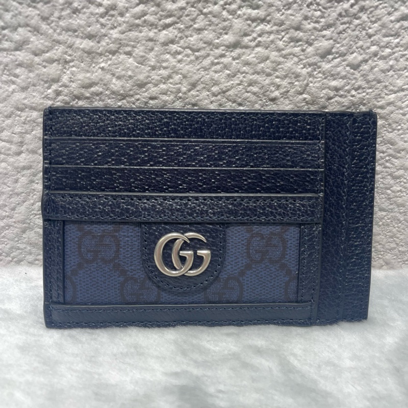 (全新)Gucci藍老花卡夾-0