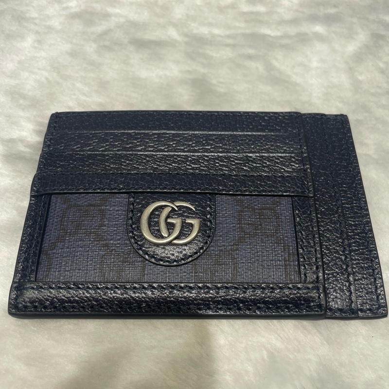 (全新)Gucci藍老花卡夾-2