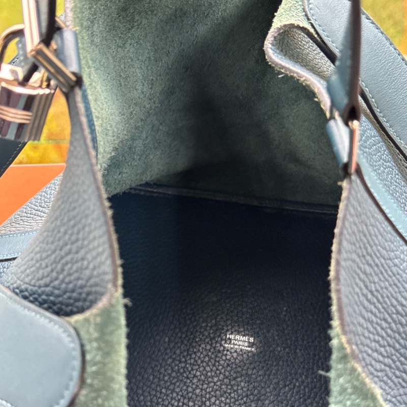 客訂—李佩甄精品愛馬仕 Hermes Picotin Lock 26 大尺寸  /藍-23