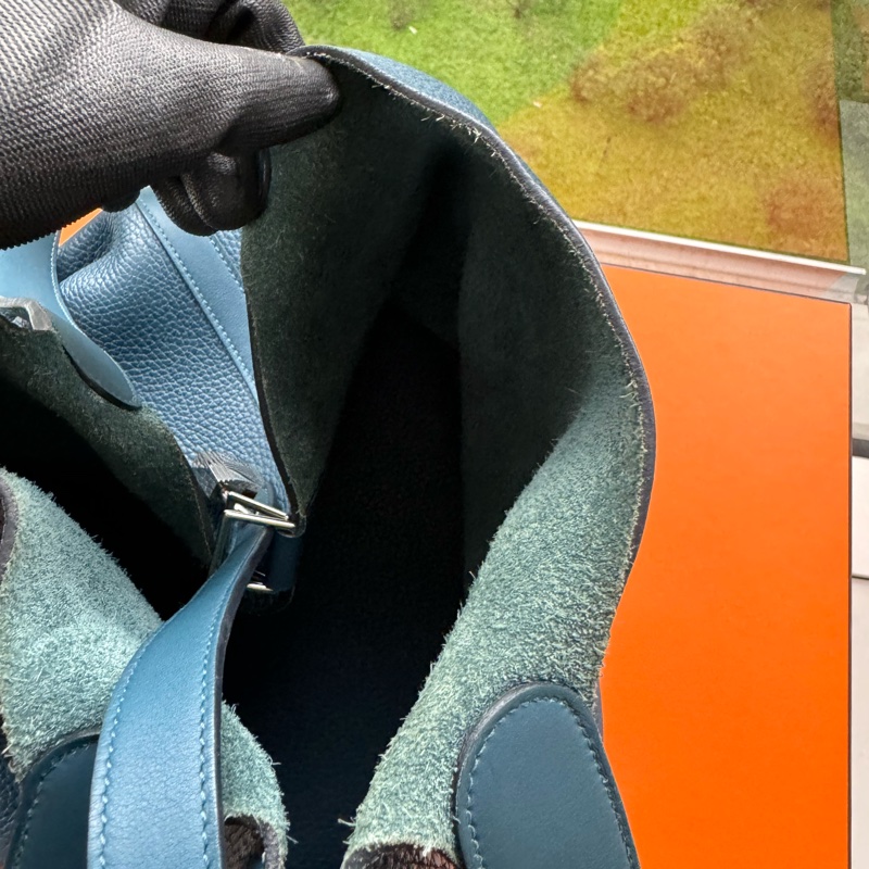 客訂—李佩甄精品愛馬仕 Hermes Picotin Lock 26 大尺寸  /藍-12