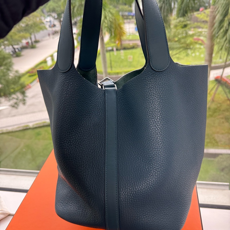 客訂—李佩甄精品愛馬仕 Hermes Picotin Lock 26 大尺寸  /藍-2