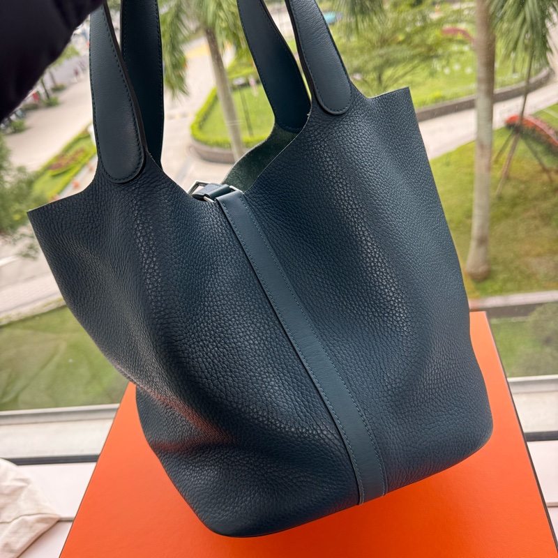 客訂—李佩甄精品愛馬仕 Hermes Picotin Lock 26 大尺寸  /藍-3
