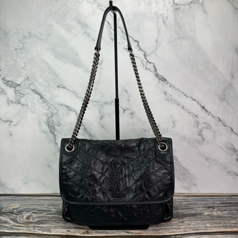 #YSL Niki 中號 #斜背包/ #肩背包 新款D扣-0