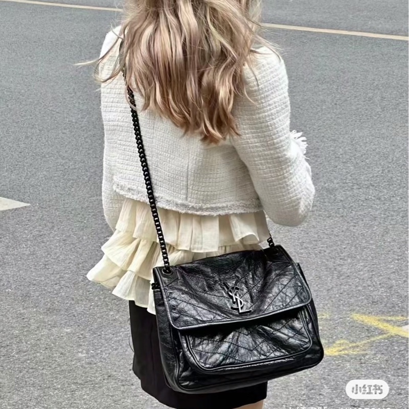 #YSL Niki 中號 #斜背包/ #肩背包 新款D扣-4