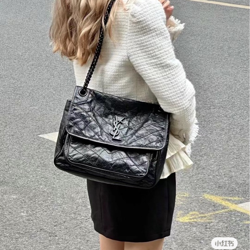 #YSL Niki 中號 #斜背包/ #肩背包 新款D扣-5