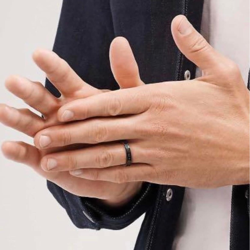 Tiffany 1837 鈦金屬戒指-1