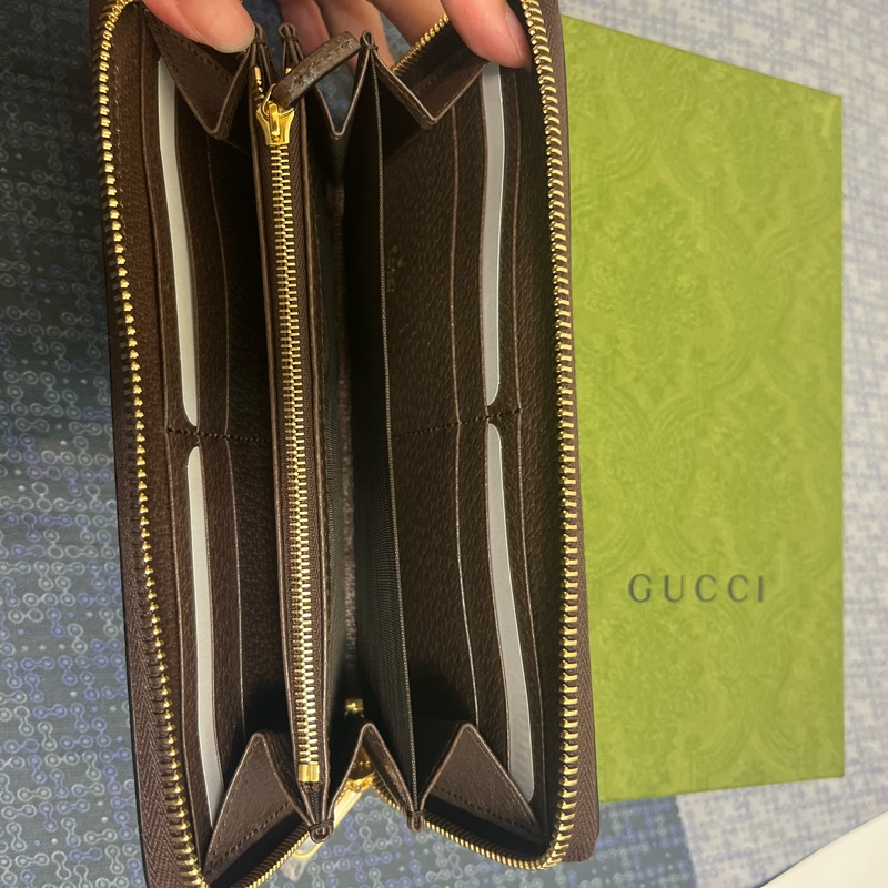 Gucci 香蕉貓咪長夾-1