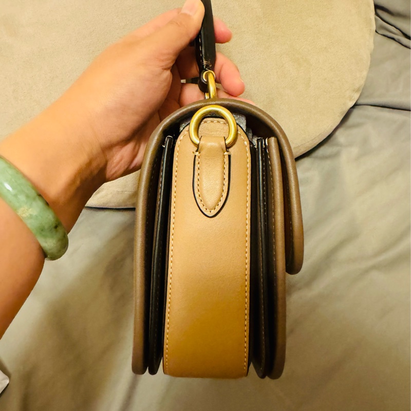 二手 coach ROGUE 頂部提把撞色手袋 側背 手提-12