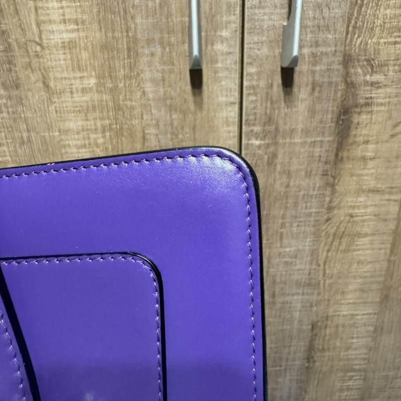 寶格麗 蛇頭包 風琴包 紫色-16