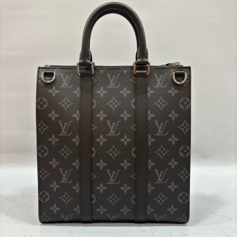 LV M46098 黑花 銀釦 手提 斜背 公事包 琴譜包-8