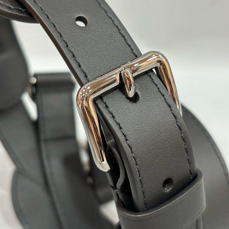 LV M46098 黑花 銀釦 手提 斜背 公事包 琴譜包-33