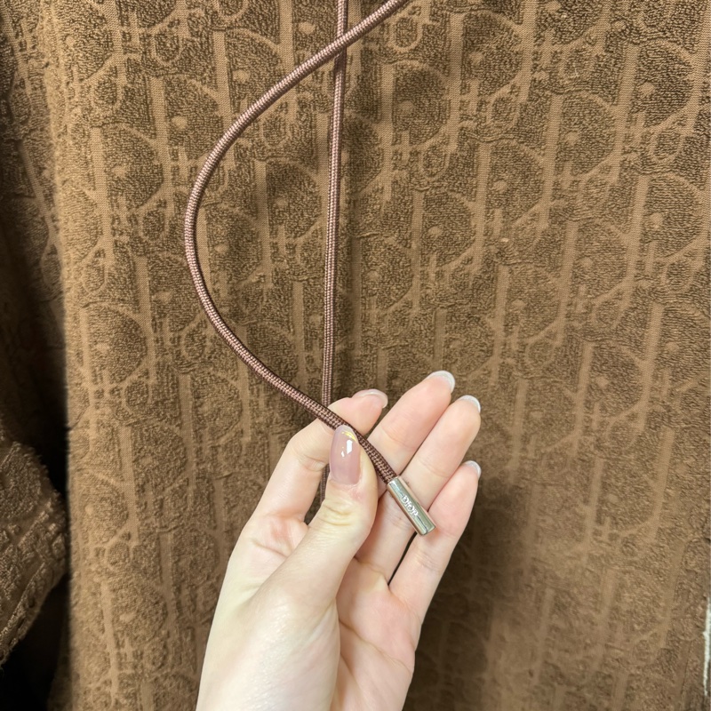 DIOR OBLIQUE 🤎毛巾布材質滿版老花連帽衫/帽T-5