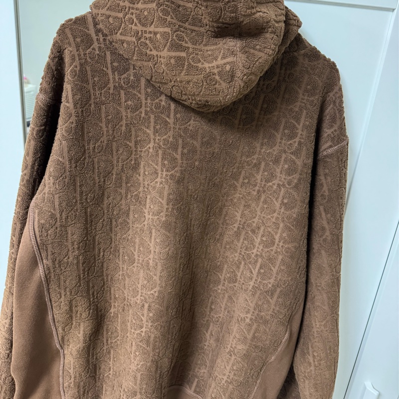 DIOR OBLIQUE 🤎毛巾布材質滿版老花連帽衫/帽T-11