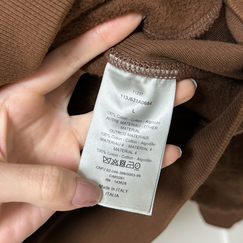 DIOR OBLIQUE 🤎毛巾布材質滿版老花連帽衫/帽T-19