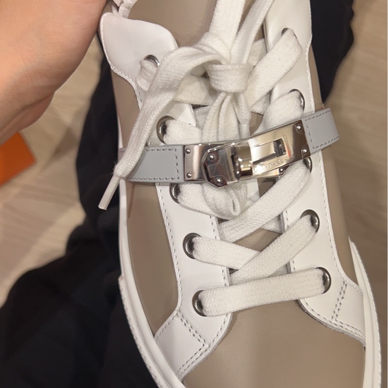 Hermes 愛馬仕 day sneaker 奶茶色 球鞋 休閒鞋 36.5號-1