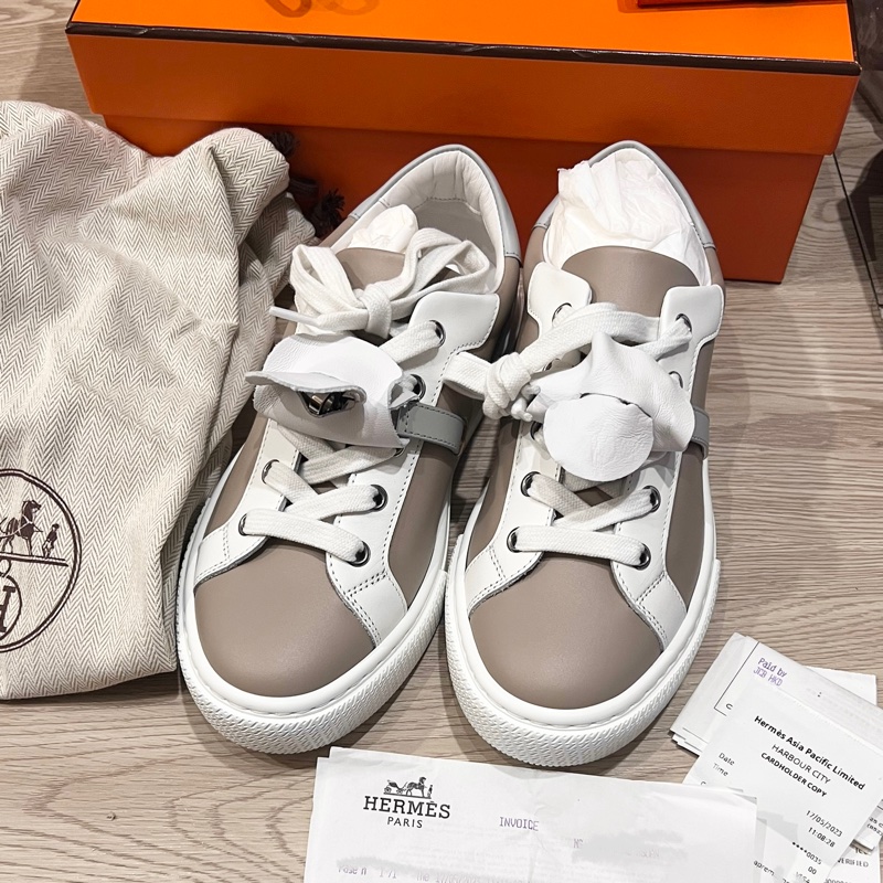 Hermes 愛馬仕 day sneaker 奶茶色 球鞋 休閒鞋 36.5號-8