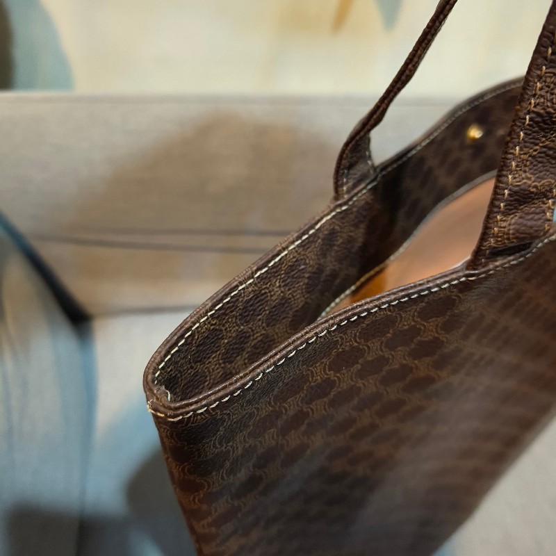 🫅女神購物節狂降（原$6800）‼️只到3/15⏰㊣✨CELINE✨經典 凱旋門 老花 皮革 帆布 托特包 通勤包 文件包 扁包 琴譜包/二手包/保證正品🌳二手樹屋🌳-16