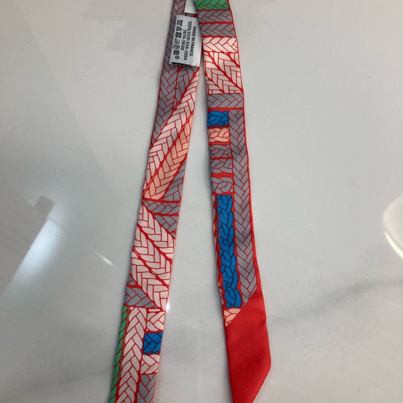 TK0850 Hermes愛馬仕Twilly絲巾Red-5