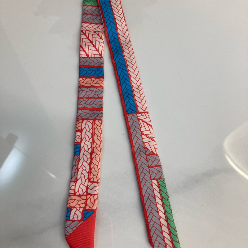 TK0850 Hermes愛馬仕Twilly絲巾Red-6